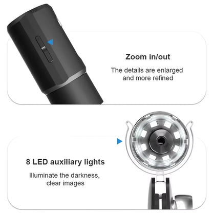 Wireless 1000X Digital Dermatoscope & Scalp Skin Analyzer Microscope
