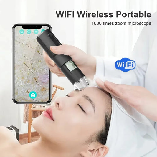 Wireless 1000X Digital Dermatoscope & Scalp Skin Analyzer Microscope
