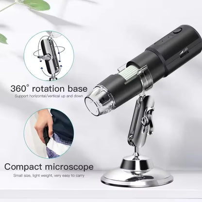 Wireless 1000X Digital Dermatoscope & Scalp Skin Analyzer Microscope